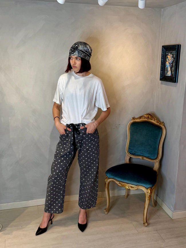 PANTALONE POIS BARREL DONTWAIT