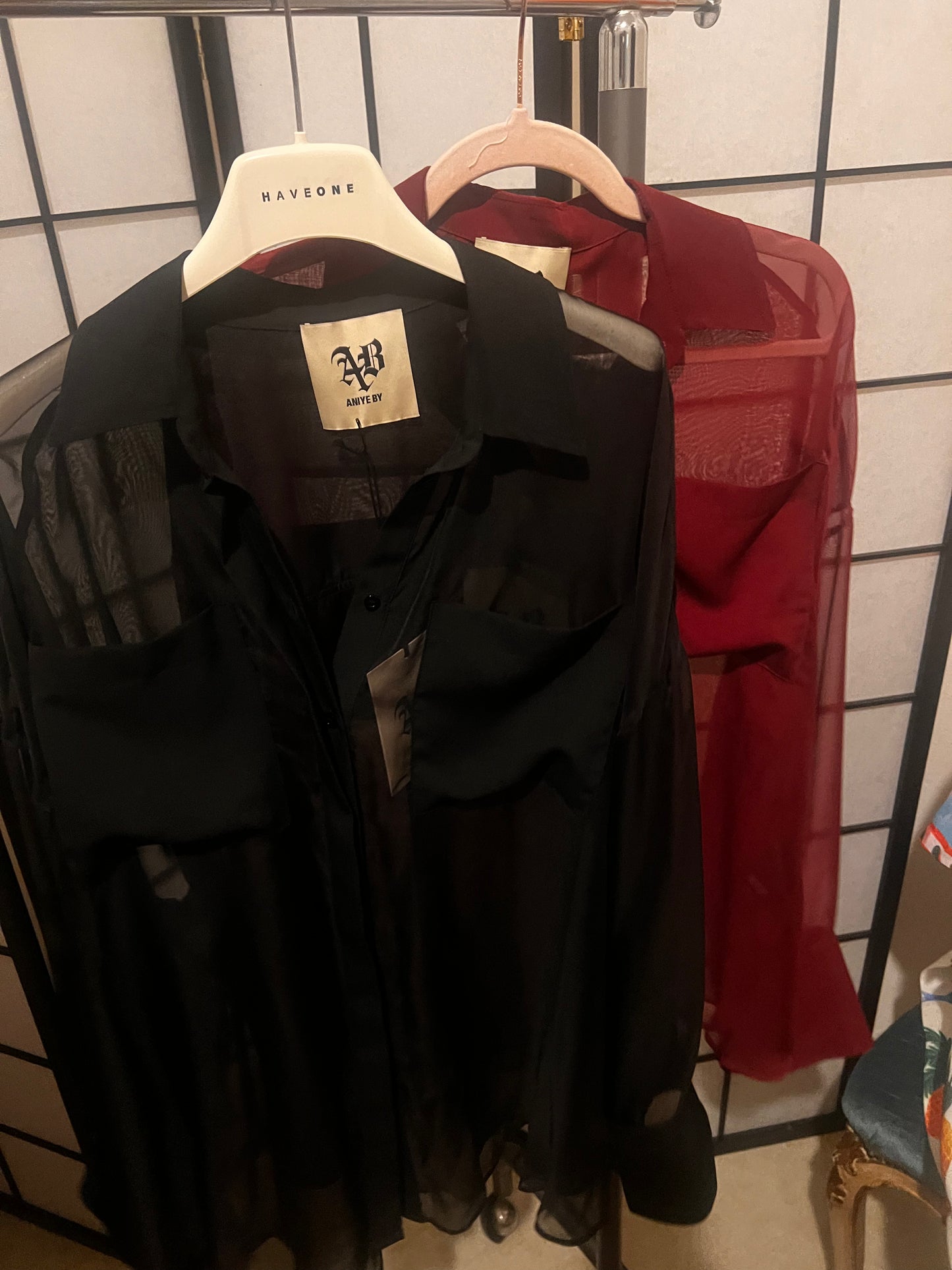CAMICIA OVER BORDEAUX ANIYE BY