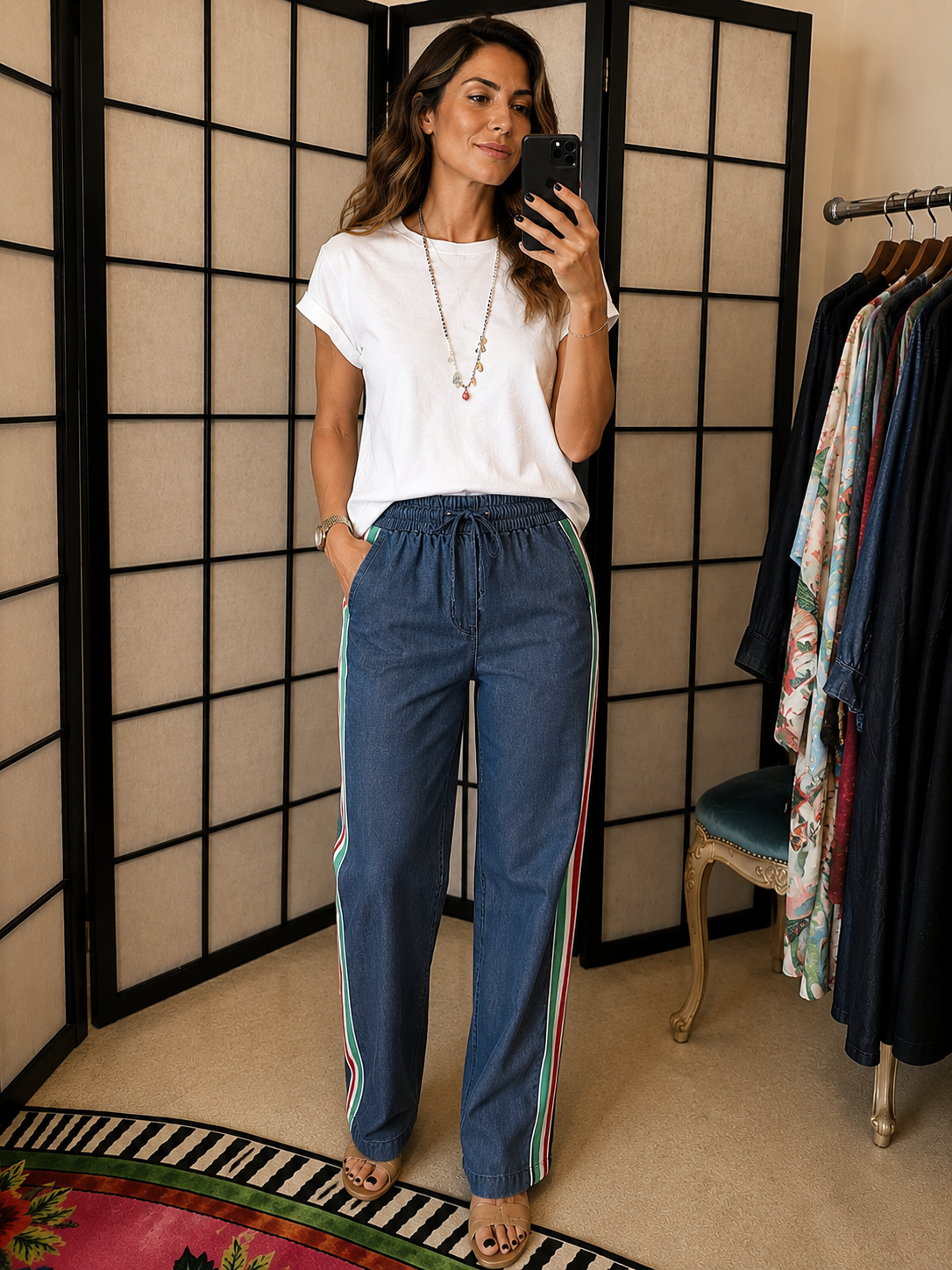 PANTALONE BANDA TRICOLORE DONT WAIT
