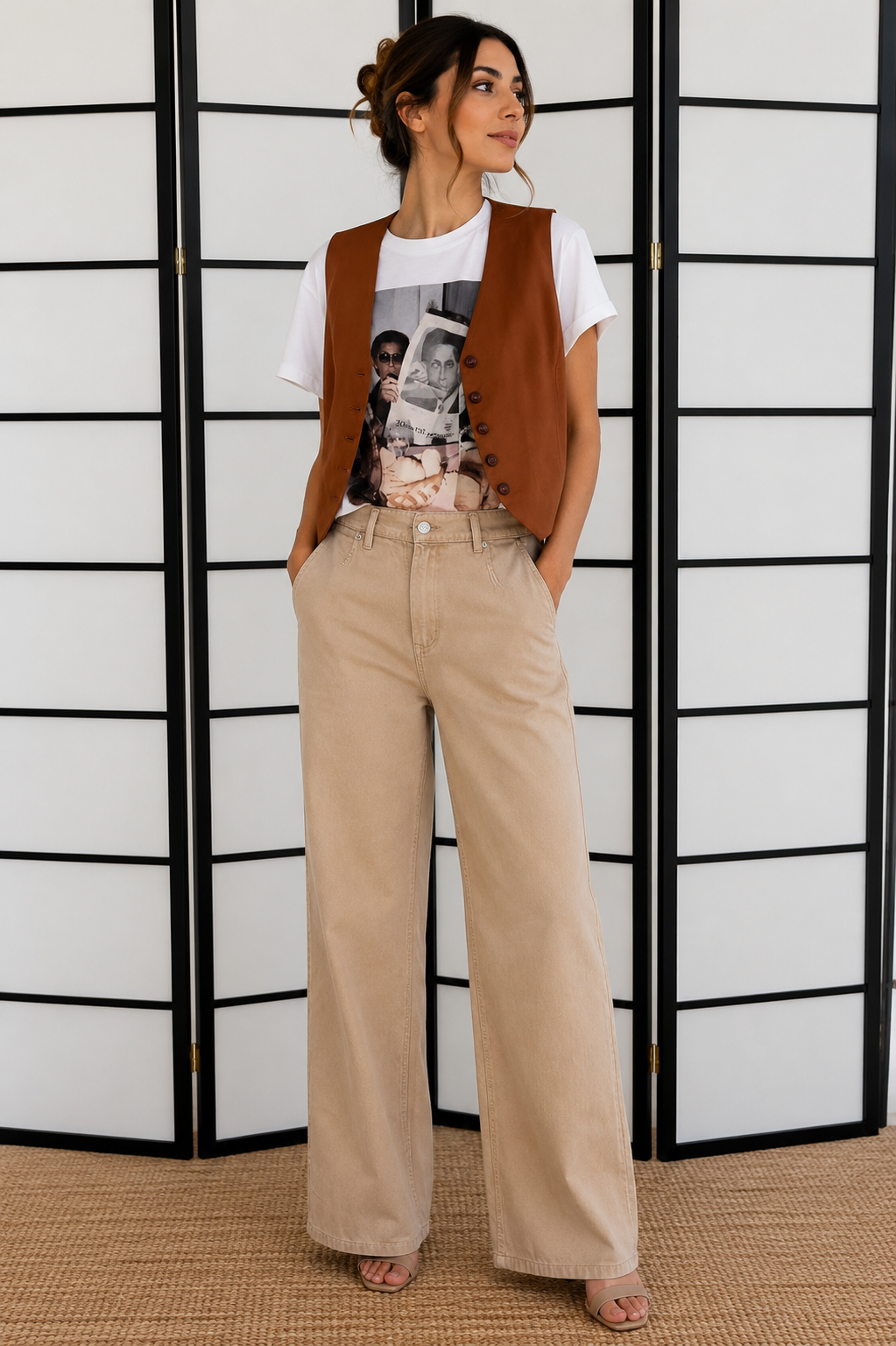 PANTALONE BEIGE BELLA HAVEONE