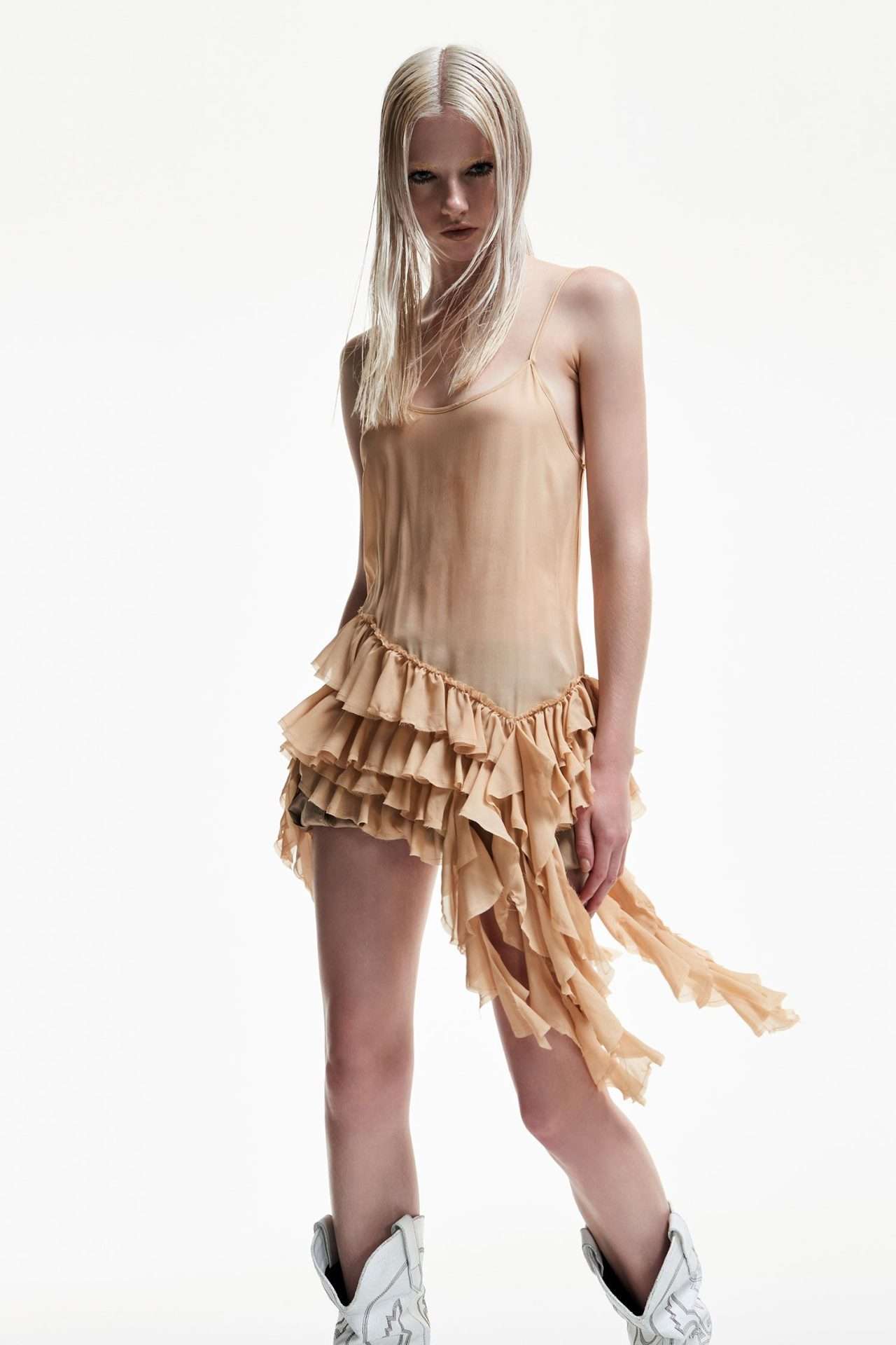 TOP ROUCHES FRILL LILY SKIN ANIYEBY