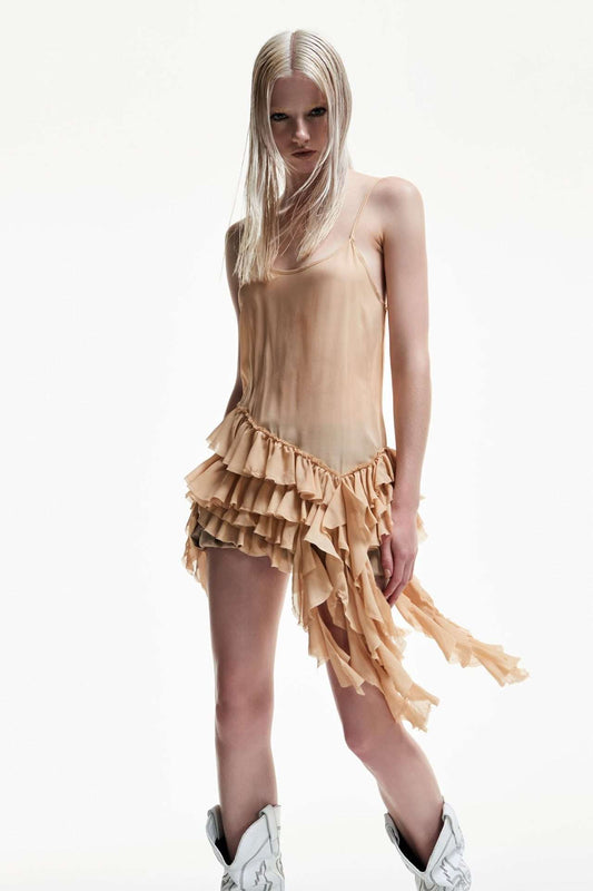 TOP ROUCHES FRILL LILY SKIN ANIYEBY