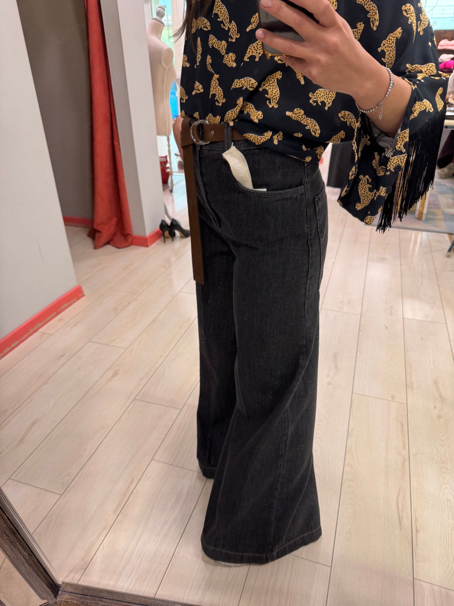 JEANS PALAZZO TENSIONEIN