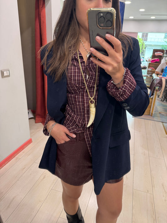 SHORTS BORDO STAMPA COCCO SO ALLURE