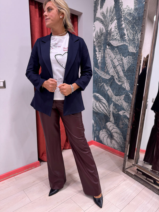 PANTALONI FLAIRE ECOPELLE SOUVENIR