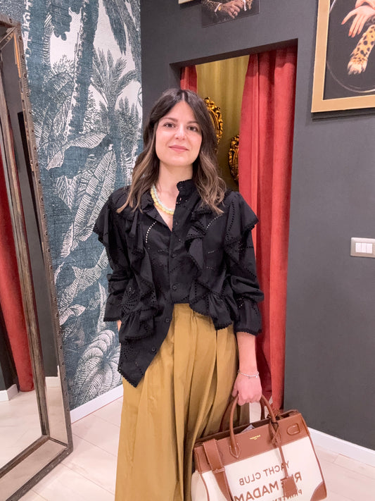 CAMICIA SANGALLO NERA PHILIALOFT