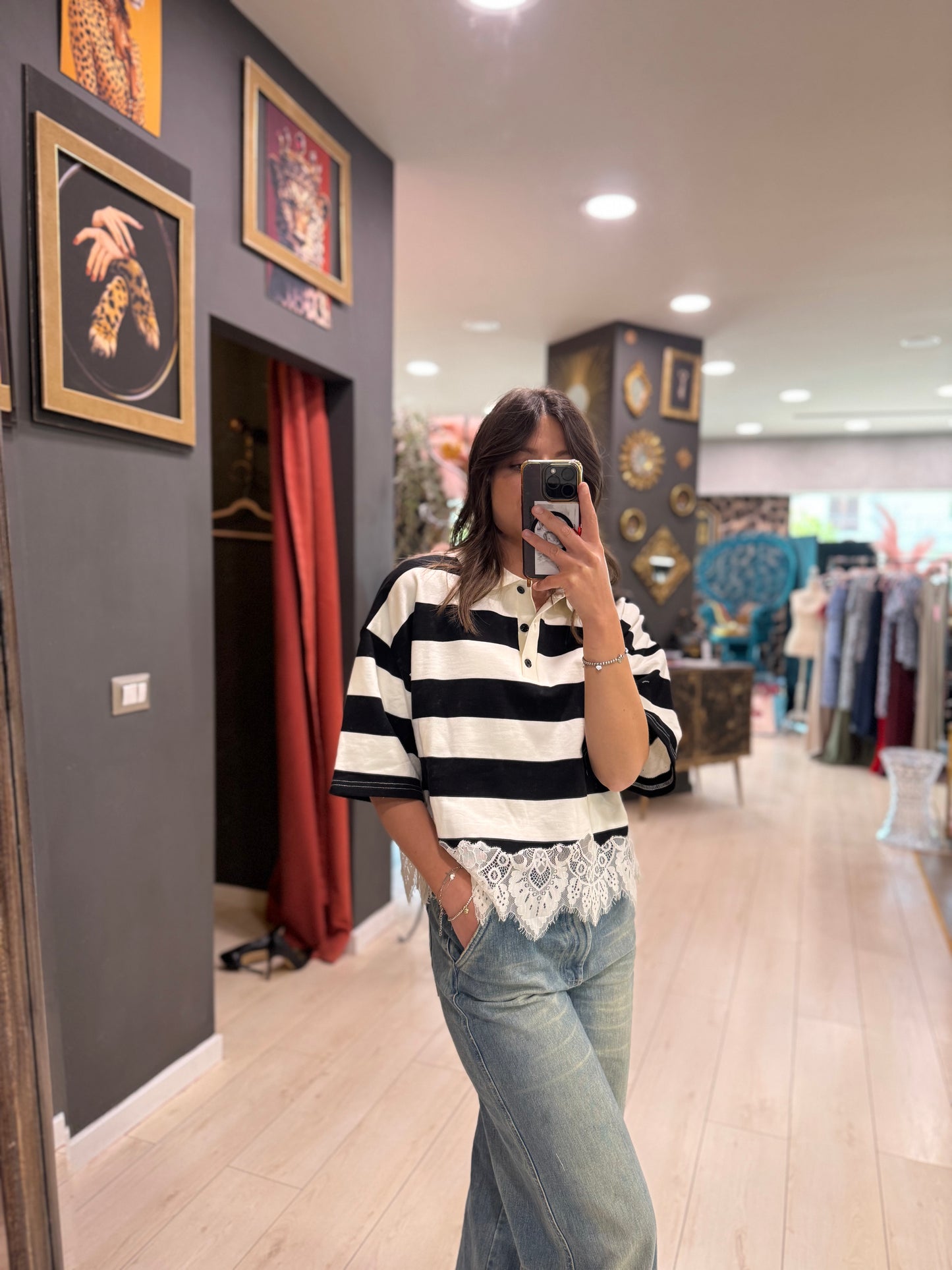 POLO CON PIZZO DONTWAIT
