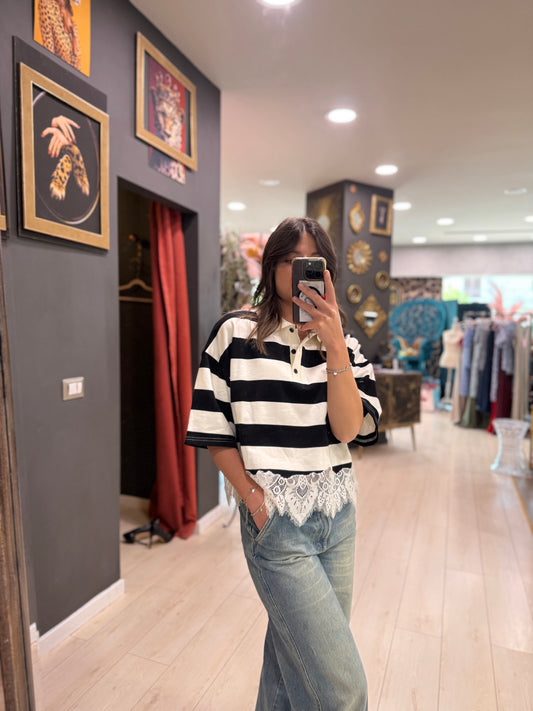 POLO CON PIZZO DONTWAIT