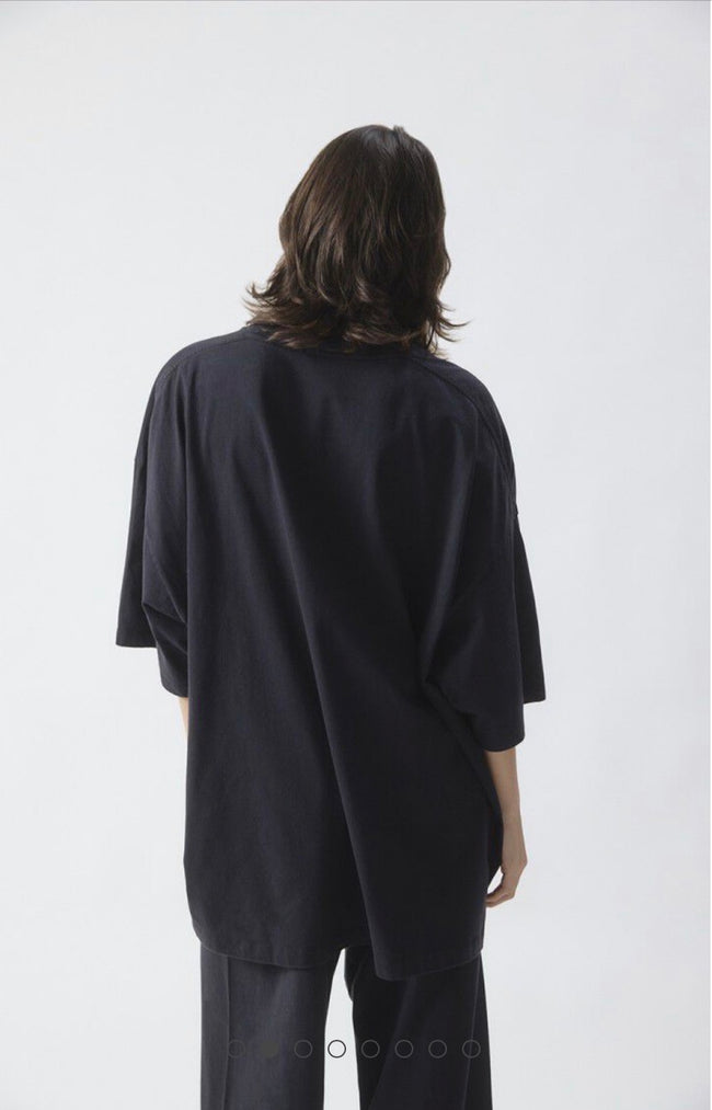 TSHIRT MANICA 3/4 NERA AMERICANVINTAGE