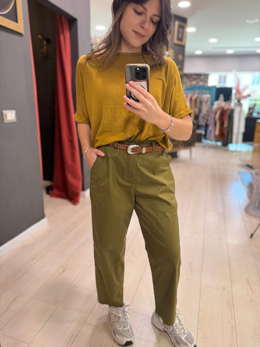 PANTALONE IN COTONE ‘INES’ DONTWAIT
