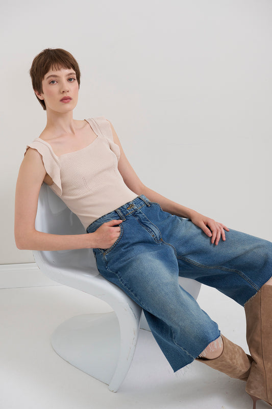 TOP CROP IN MAGLIA SOALLURE