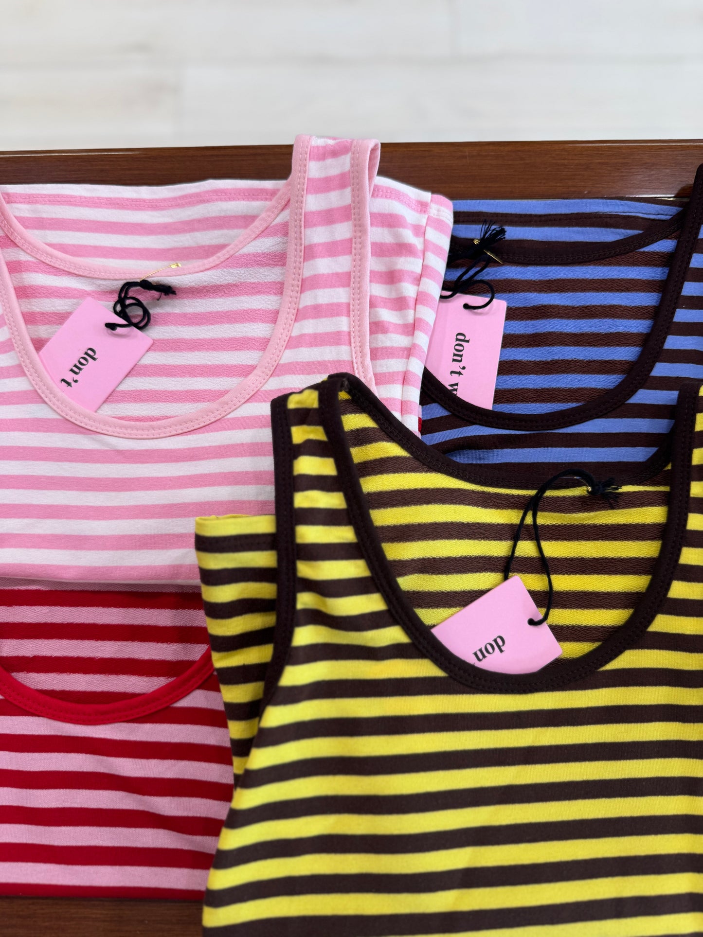 CANOTTA ‘RIGHE’|più colori DONTWAIT