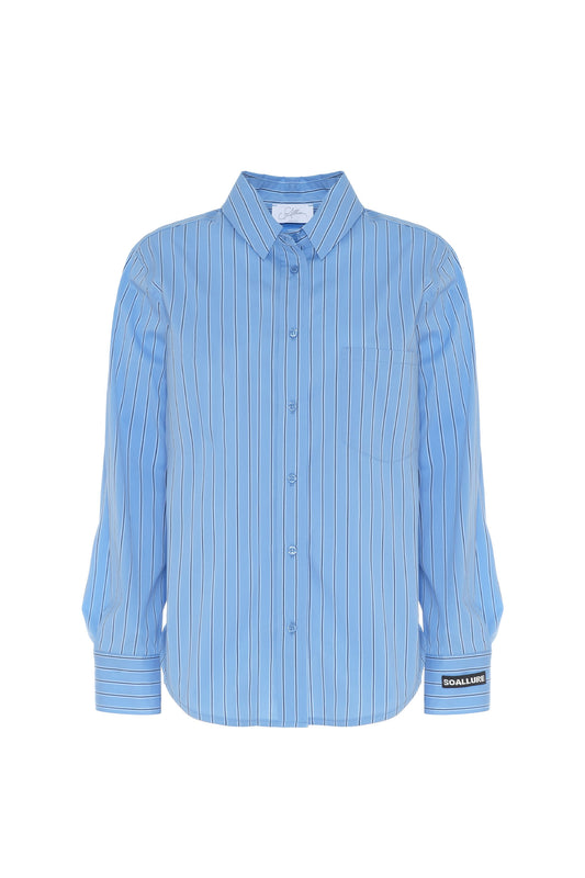 CAMICIA IN POPELINE RIGATA SOALLURE