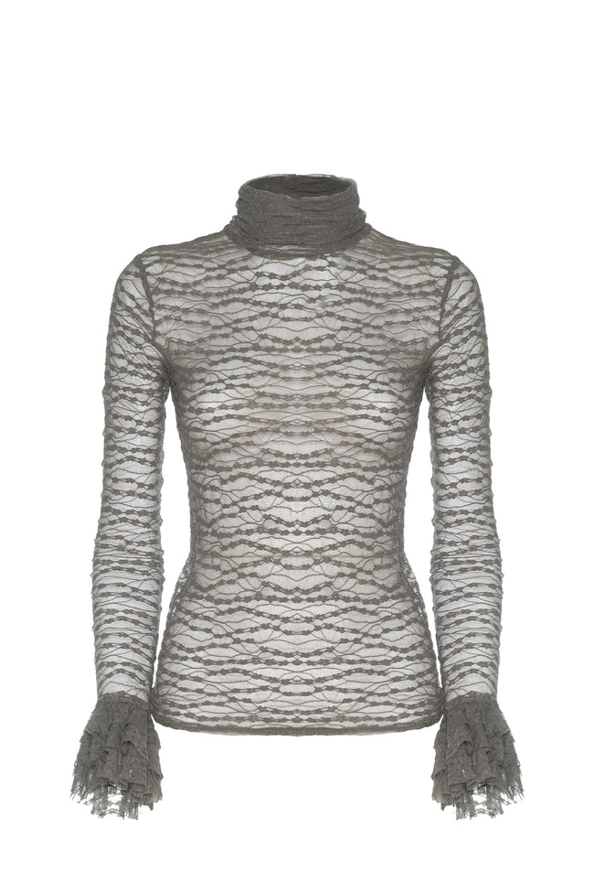 MAGLIA BISOU IN PIZZO ELASTICIZZATO SOALLURE
