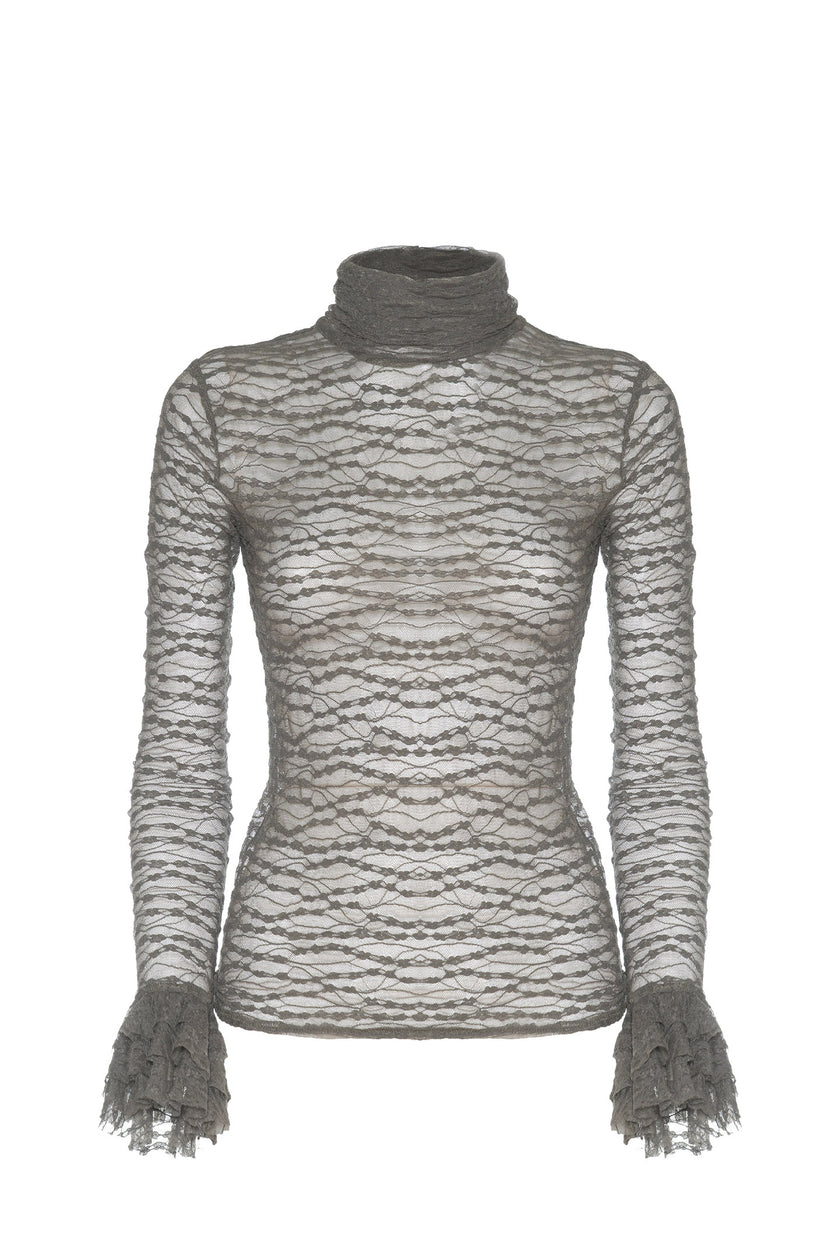 MAGLIA BISOU IN PIZZO ELASTICIZZATO SOALLURE