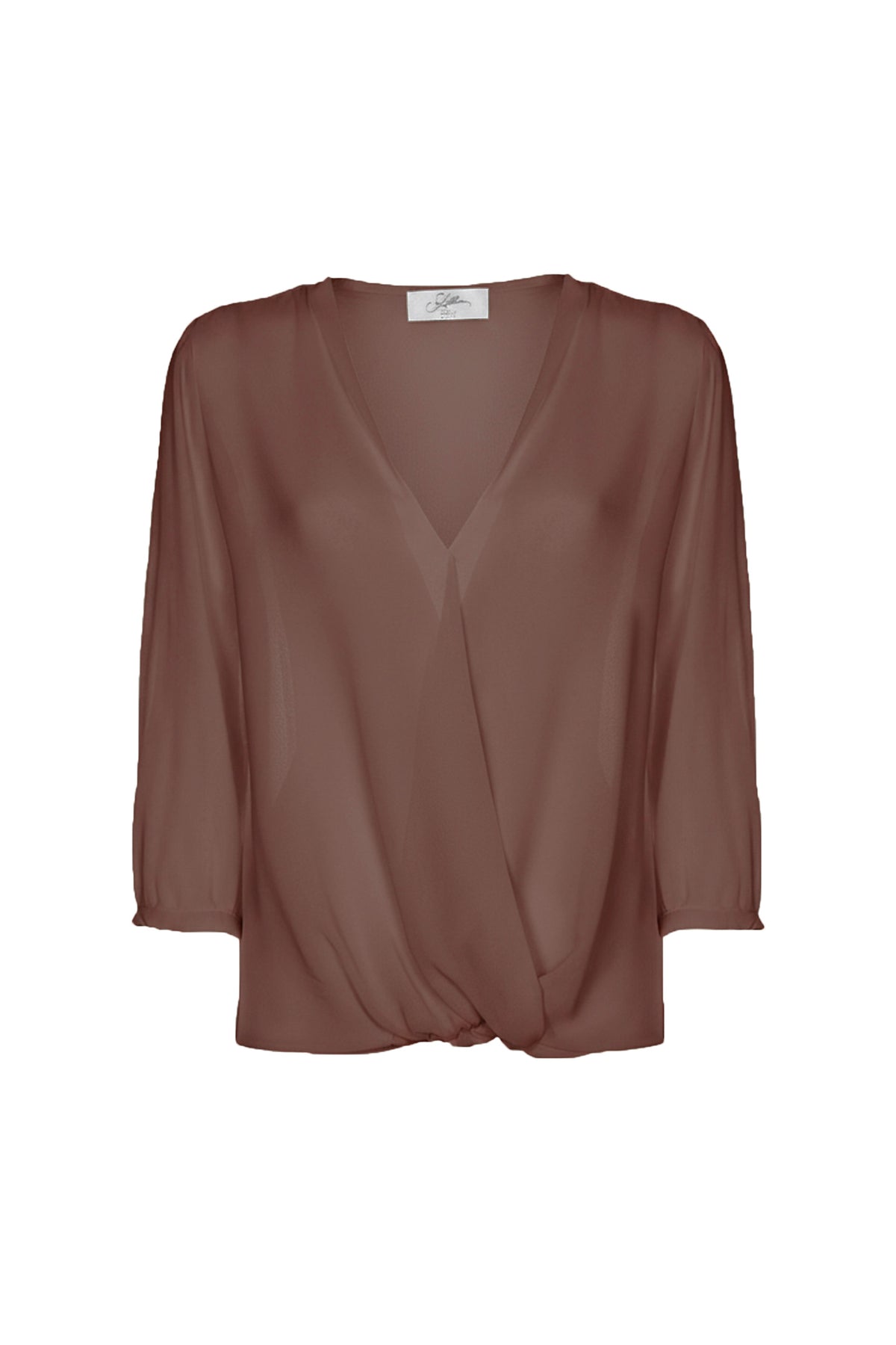BLUSA A PORTAFOGLIO MORO SOALLURE
