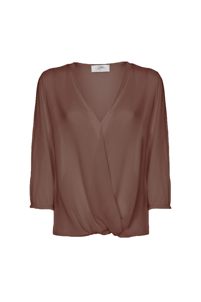 BLUSA A PORTAFOGLIO MORO SOALLURE
