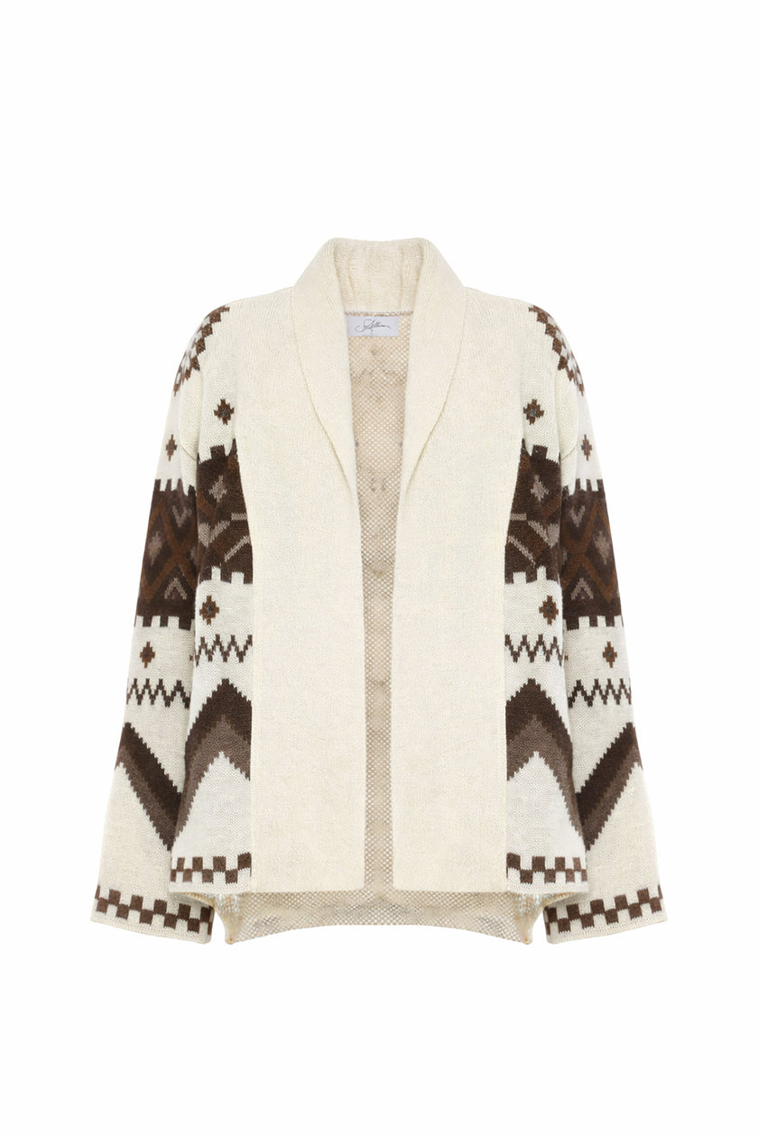 CARDIGAN MOTIVO JACQUARD SOALLURE