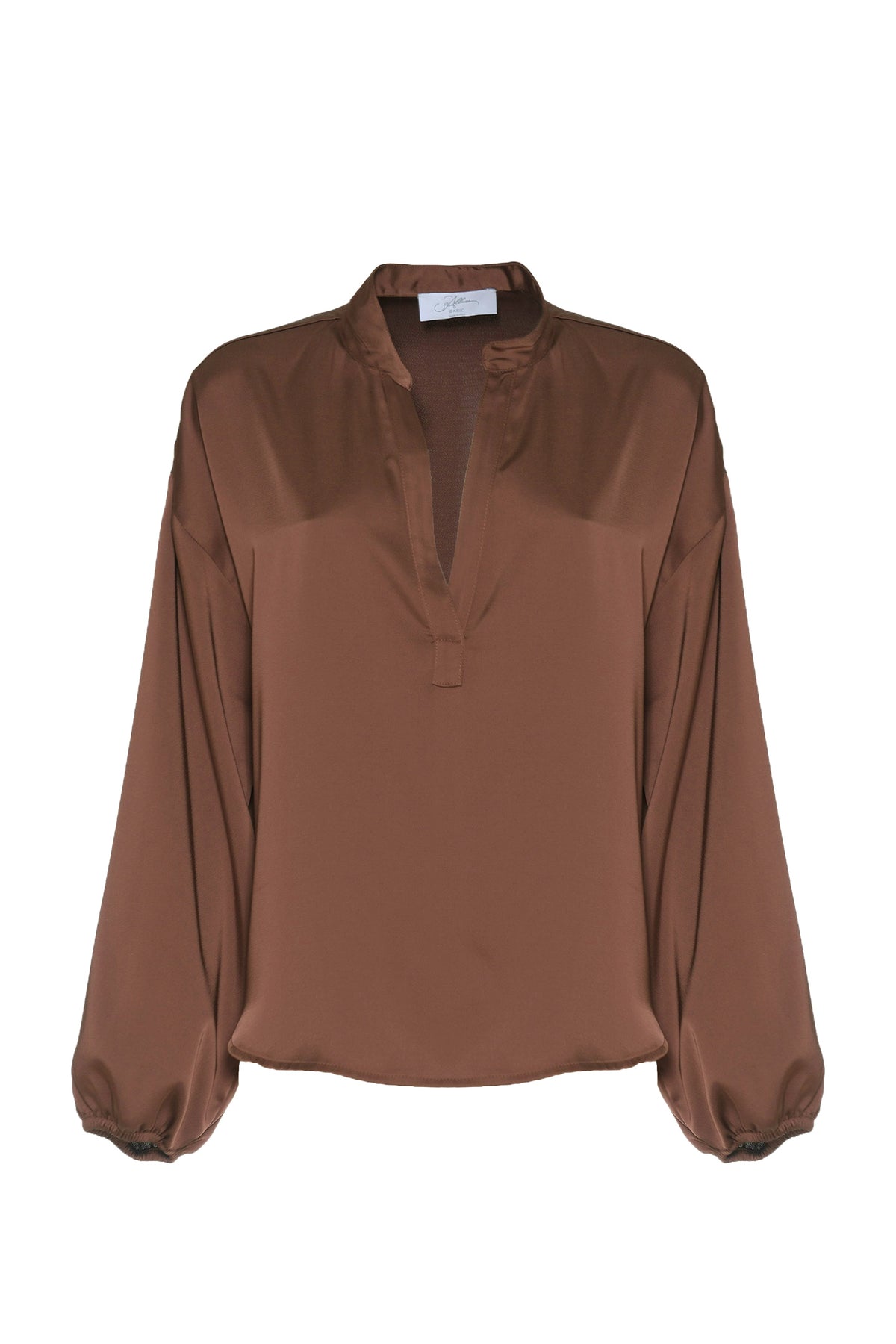 BLUSA IN RASO CON COLLO SERAFINO SOALLURE