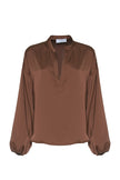 BLUSA IN RASO CON COLLO SERAFINO SOALLURE