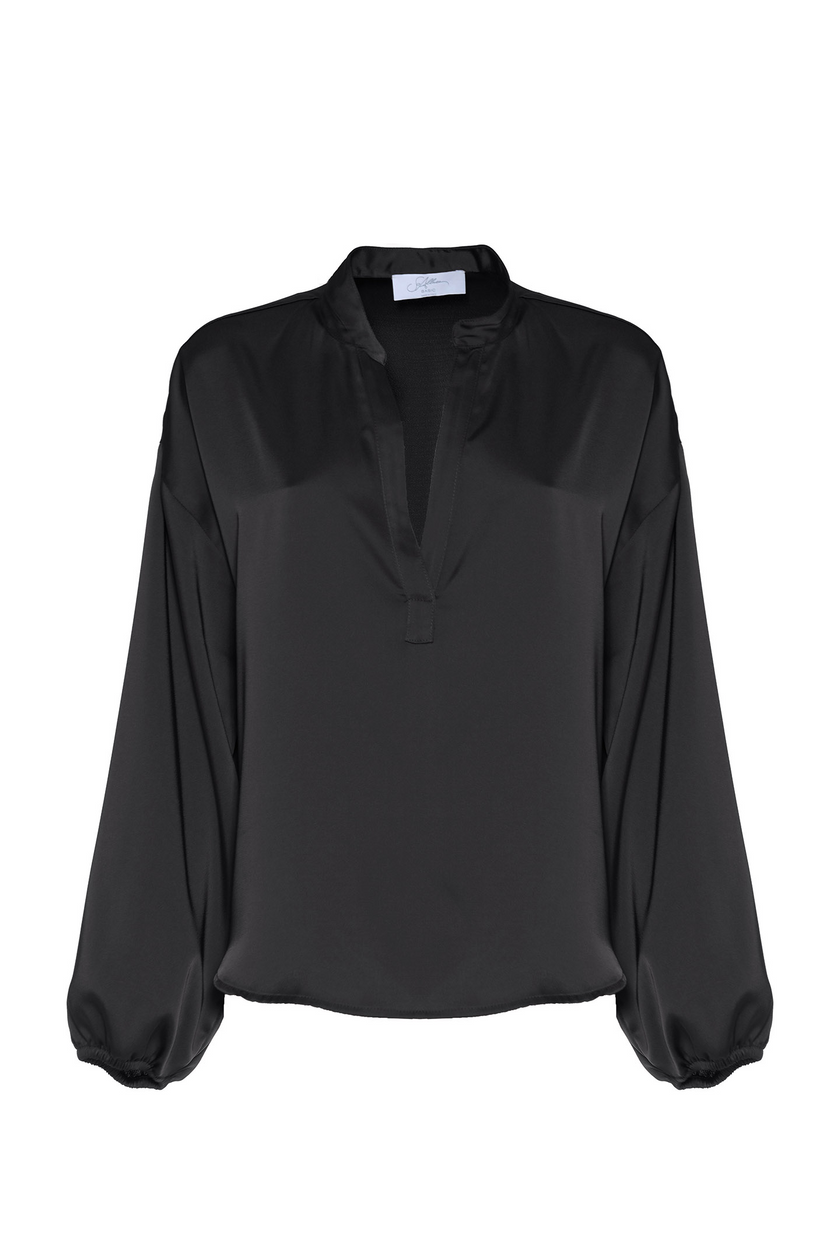 BLUSA IN RASO CON COLLO SERAFINO SOALLURE