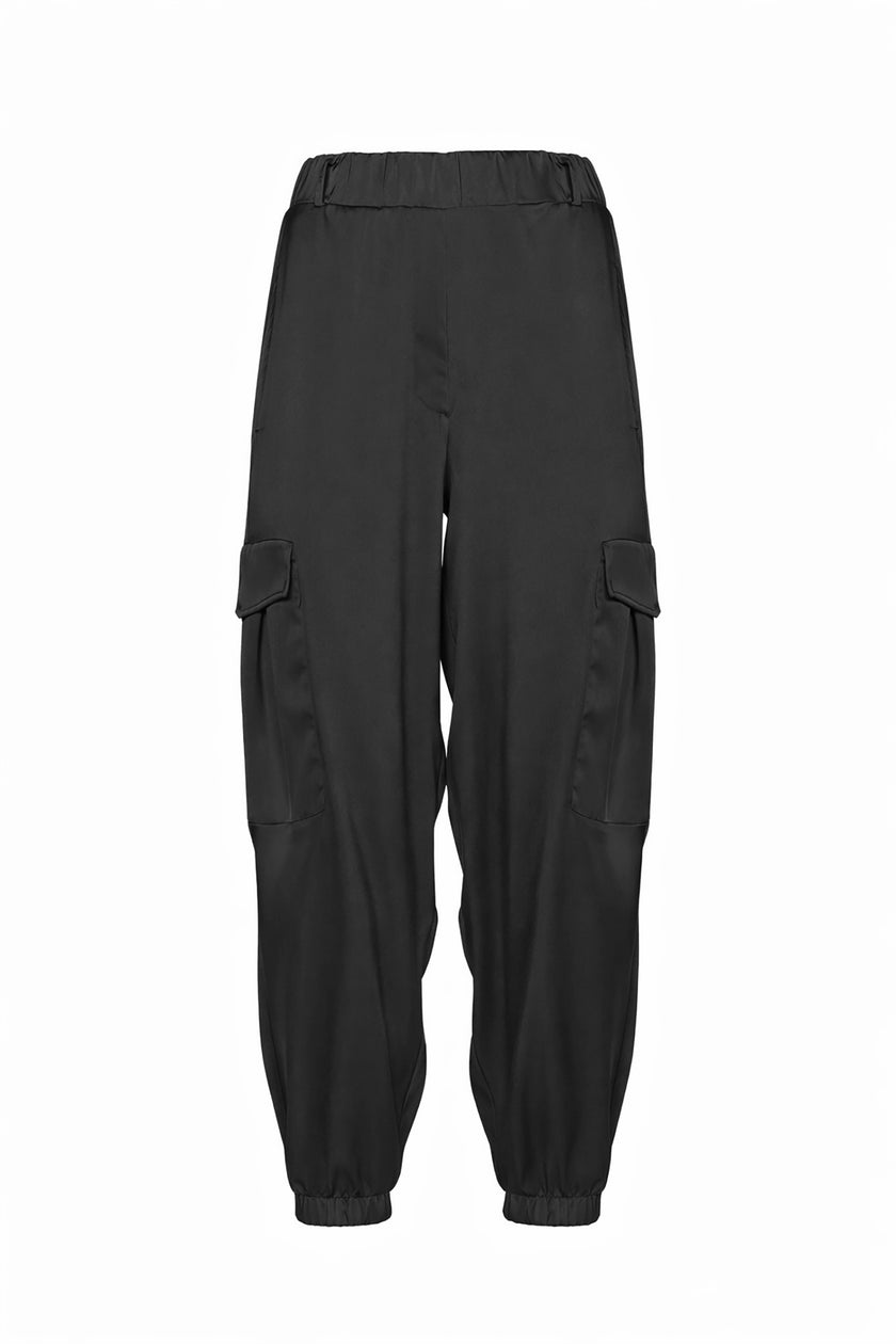 PANTALONI CARGO IN RASO SOALLURE