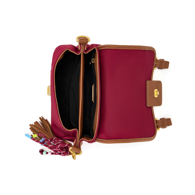 BORSA SMALL ATENA BURGUNDY LACARRIE