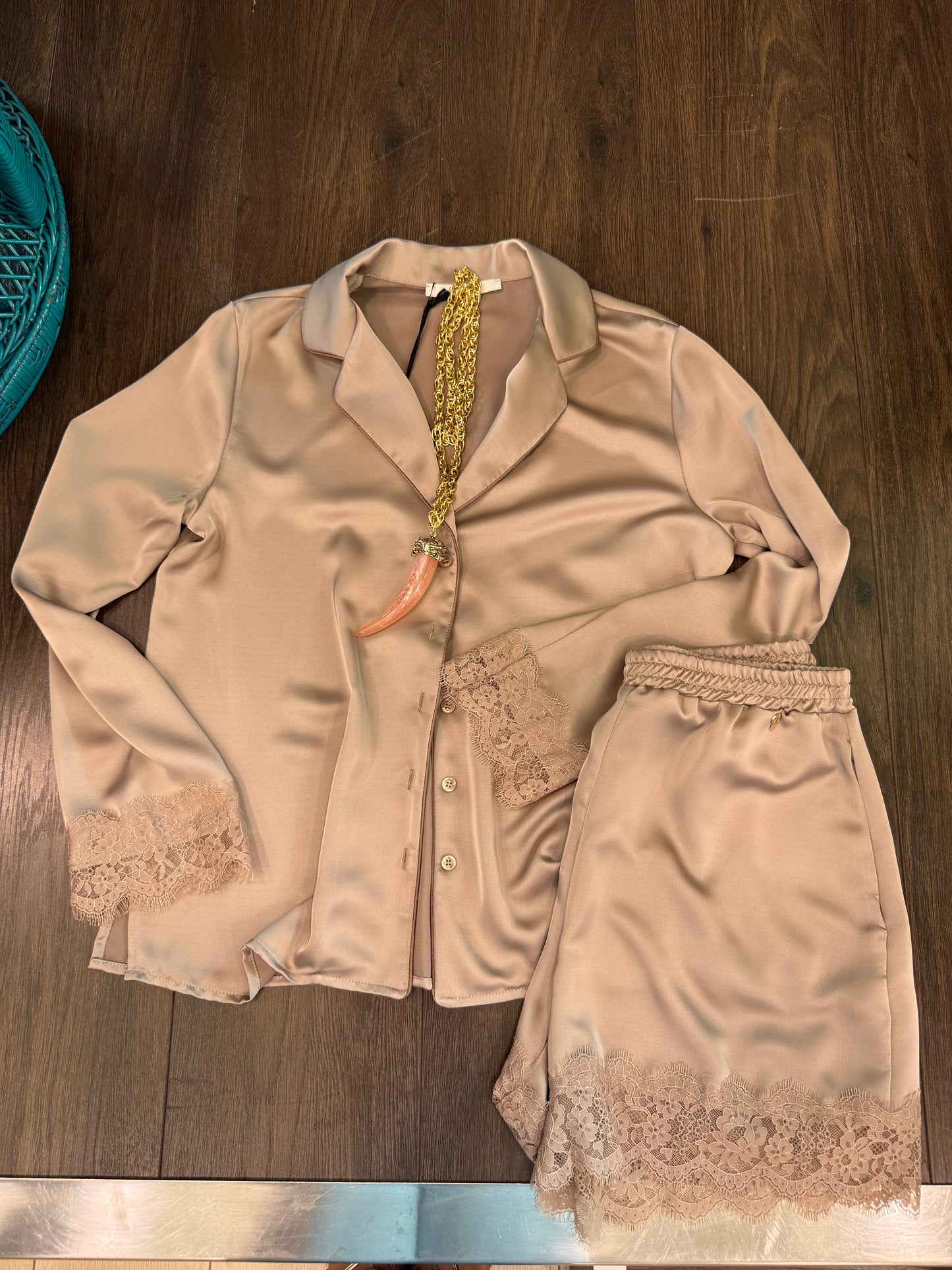CAMICIA PIETRA CON PIZZO PHILIALOFT