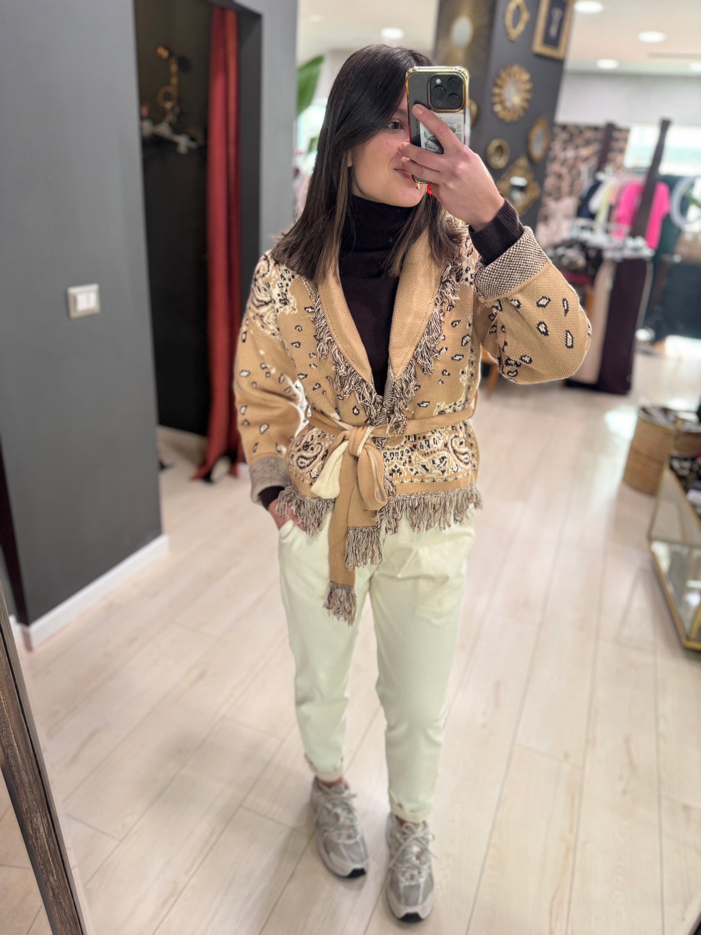 CARDIGAN BANDANA CON FRANGE DONTWAIT