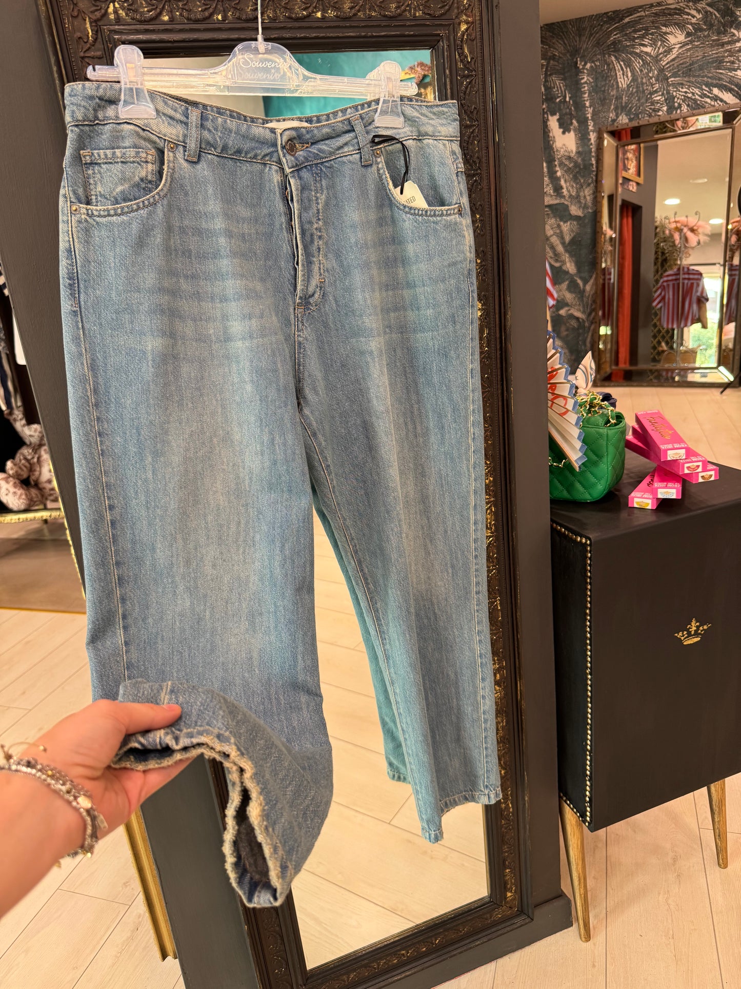 JEANS DRITTO LAVAGGIO CHIARO SOUVENIR