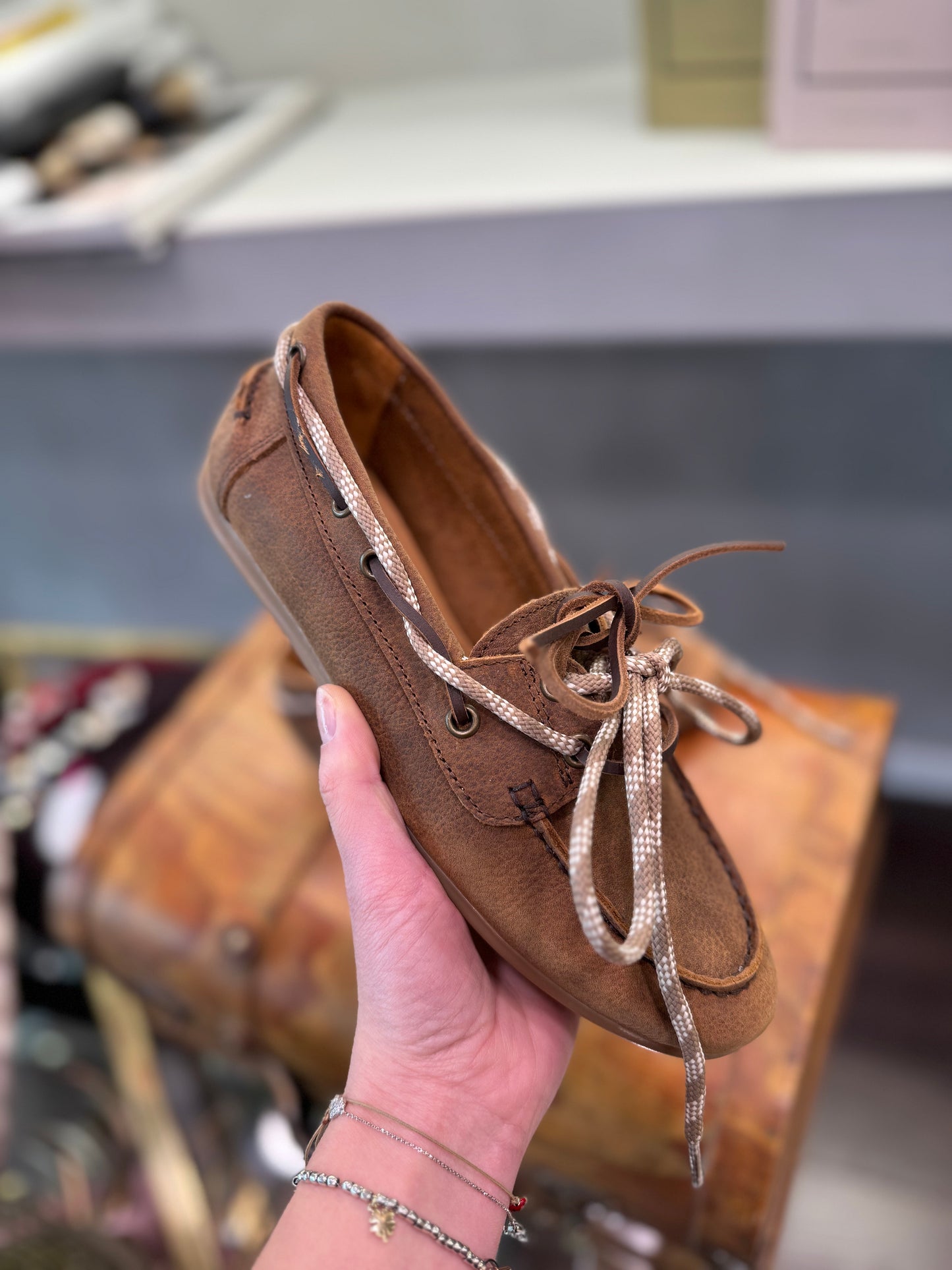 MOCASSINO BARCA LACCI