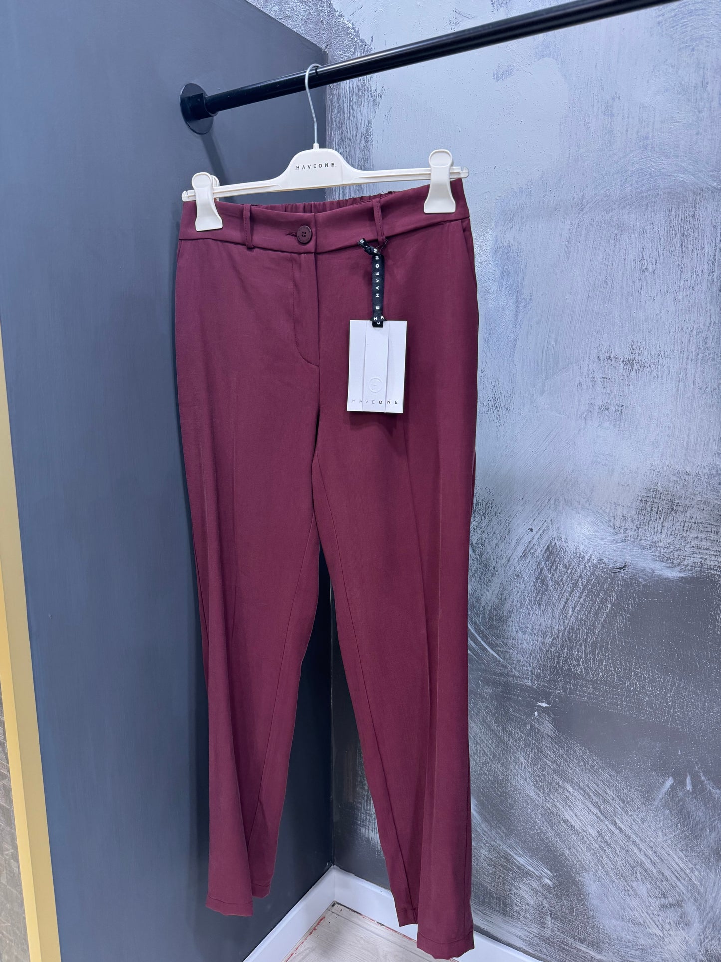 PANTALONE DRITTO BORDEAUX HAVEONE