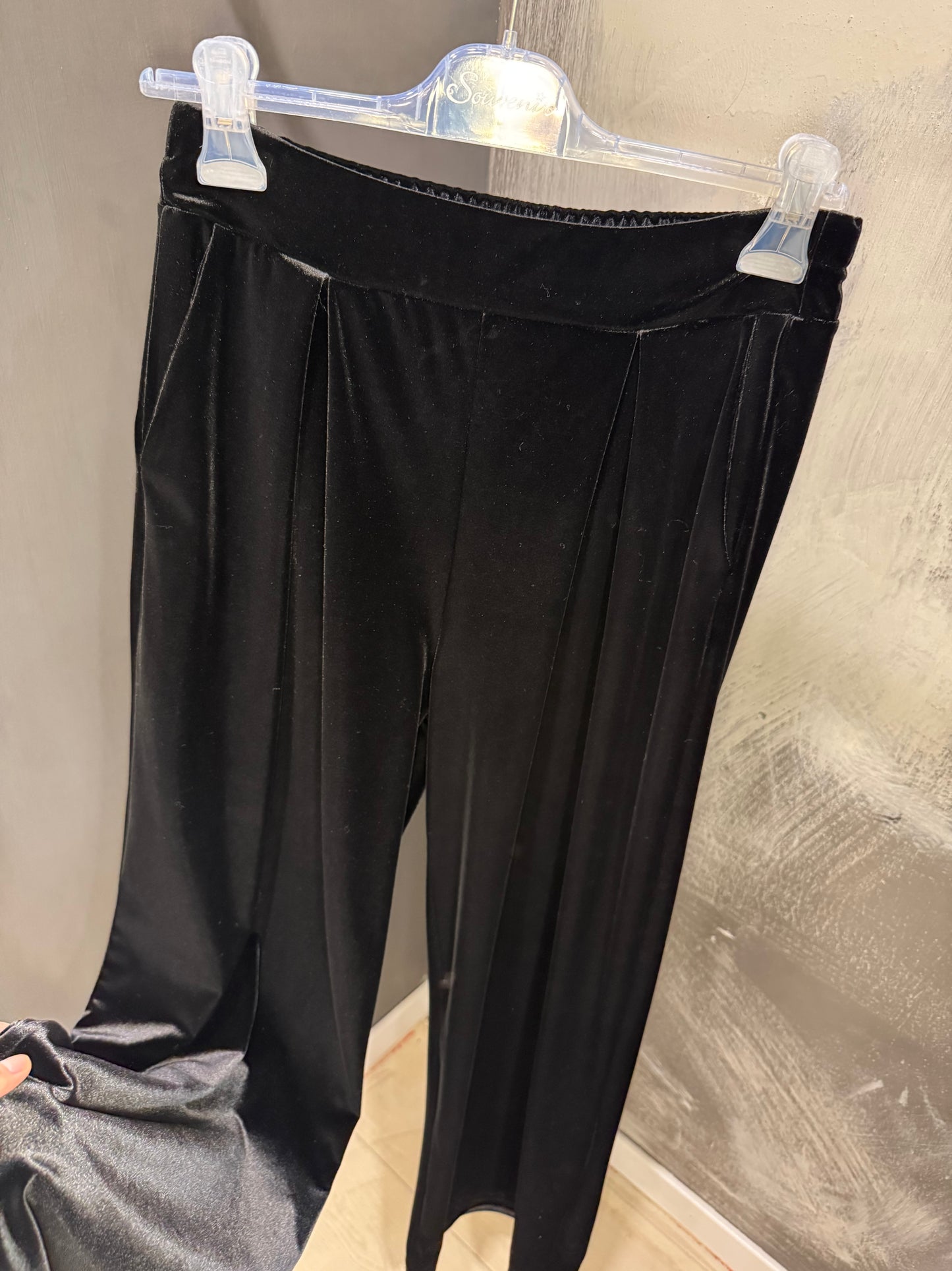 PANTALONE PALAZZO VELLUTO TENSIONEIN