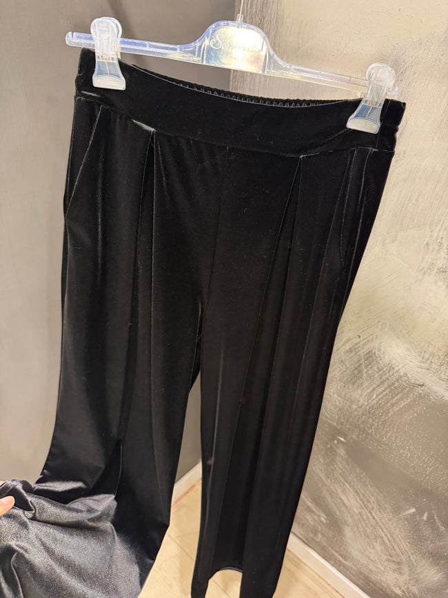 PANTALONE PALAZZO VELLUTO TENSIONEIN