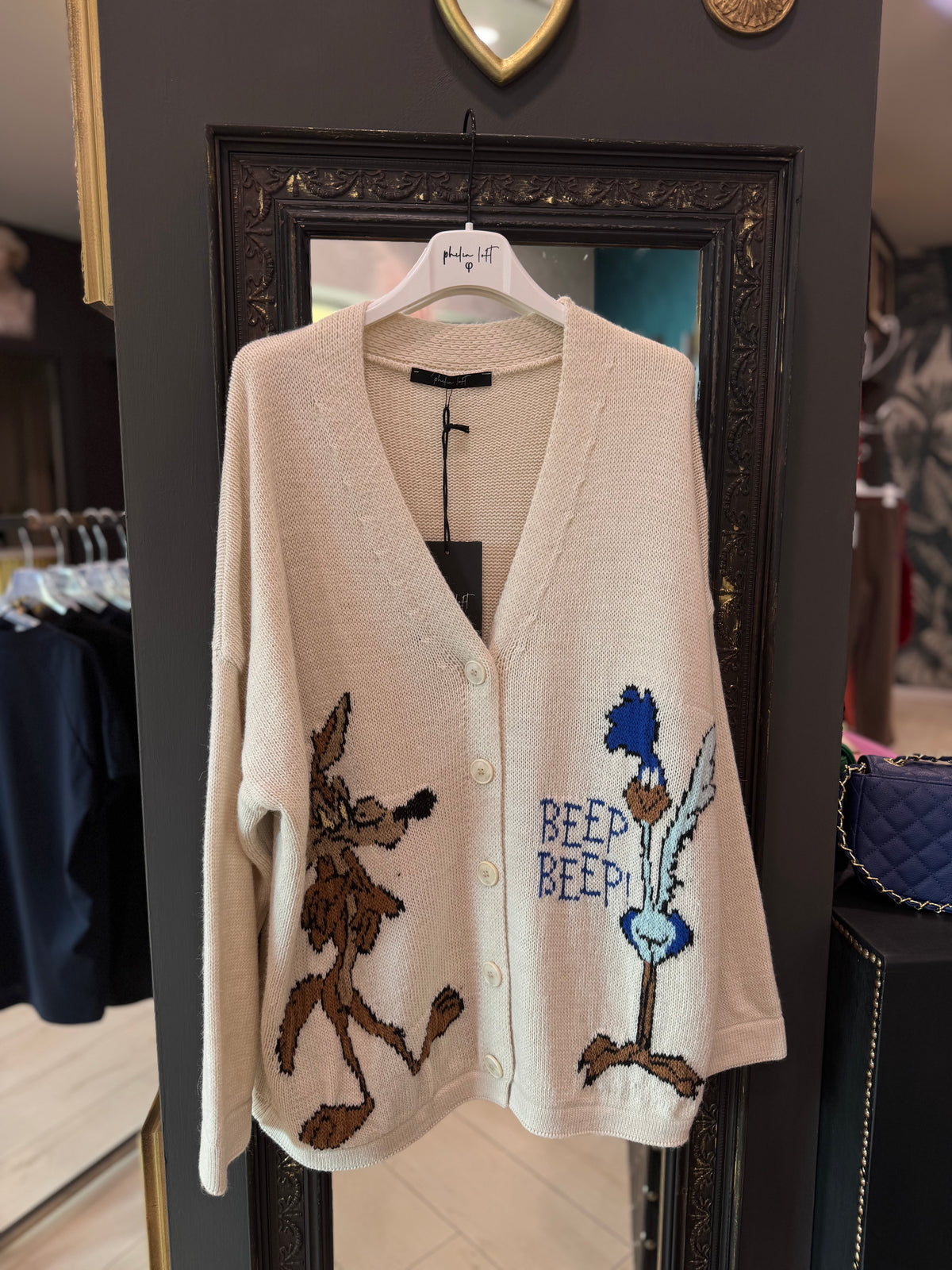 CARDIGAN ‘BEEP BEEP’ PHILIALOFT