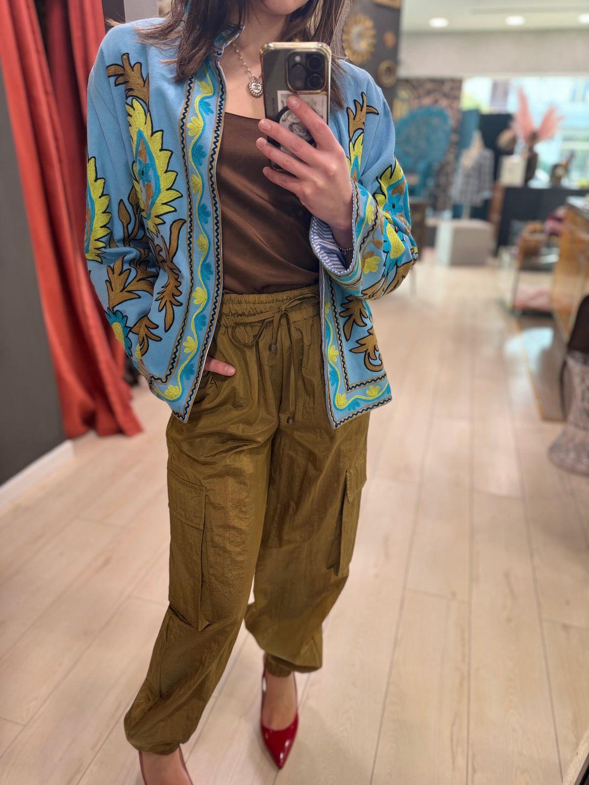 PANTALONE CARGO OLIO SOUVENIR