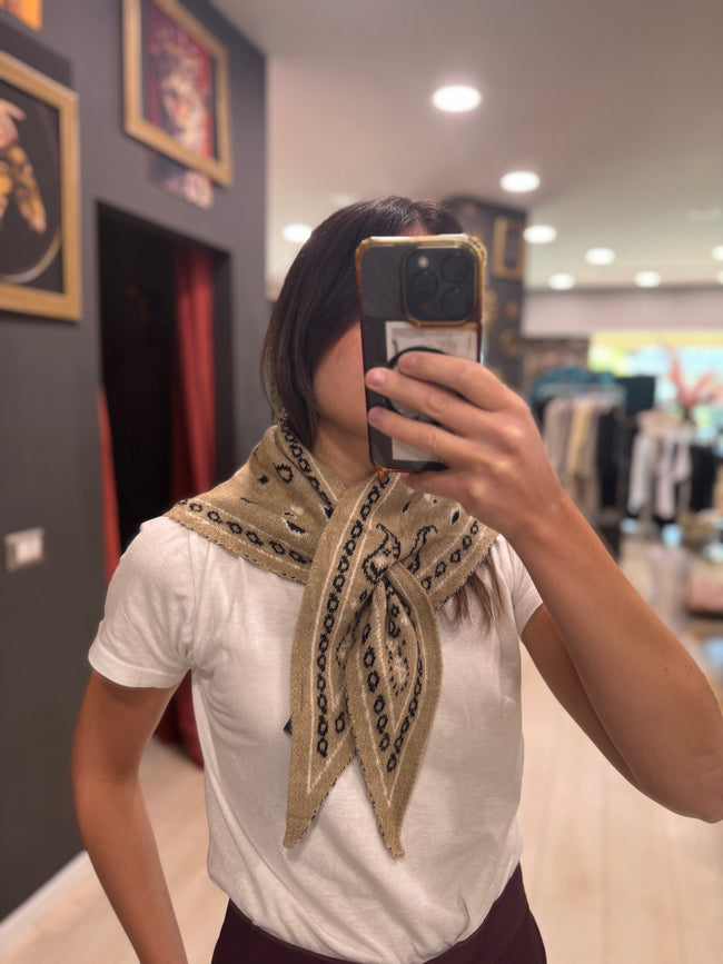 FOULARD BANDANA IN LANA E VISCOSA DONTWAIT