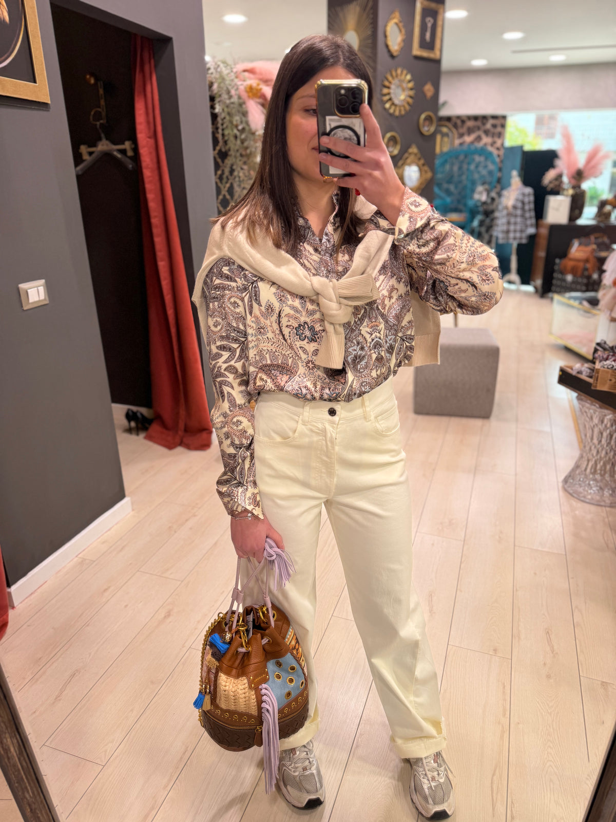 PANTALONI BARREL IN BULL SOALLURE