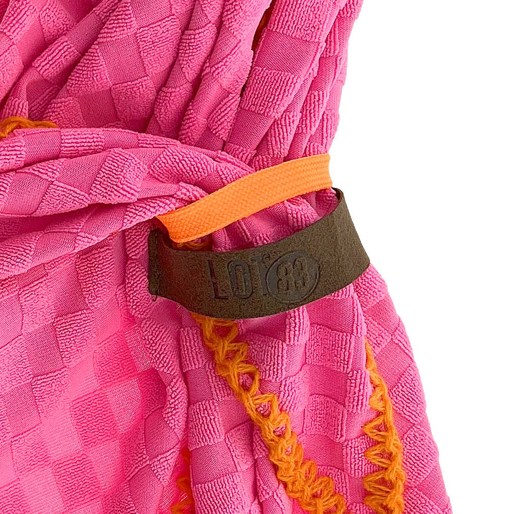 Sciarpa Marly rosa in spugna