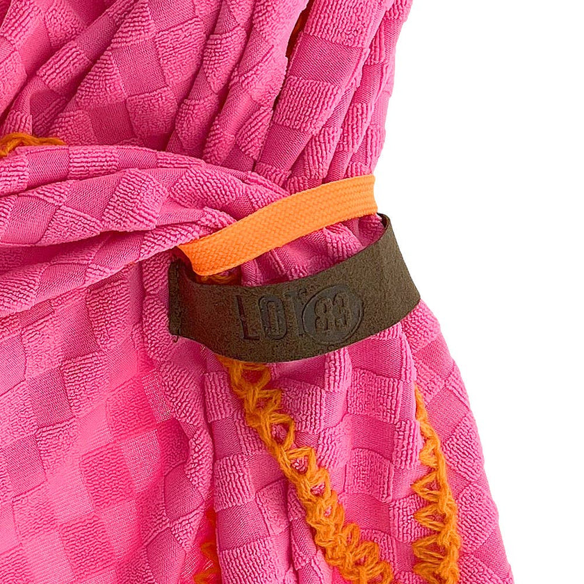 Sciarpa Marly rosa in spugna