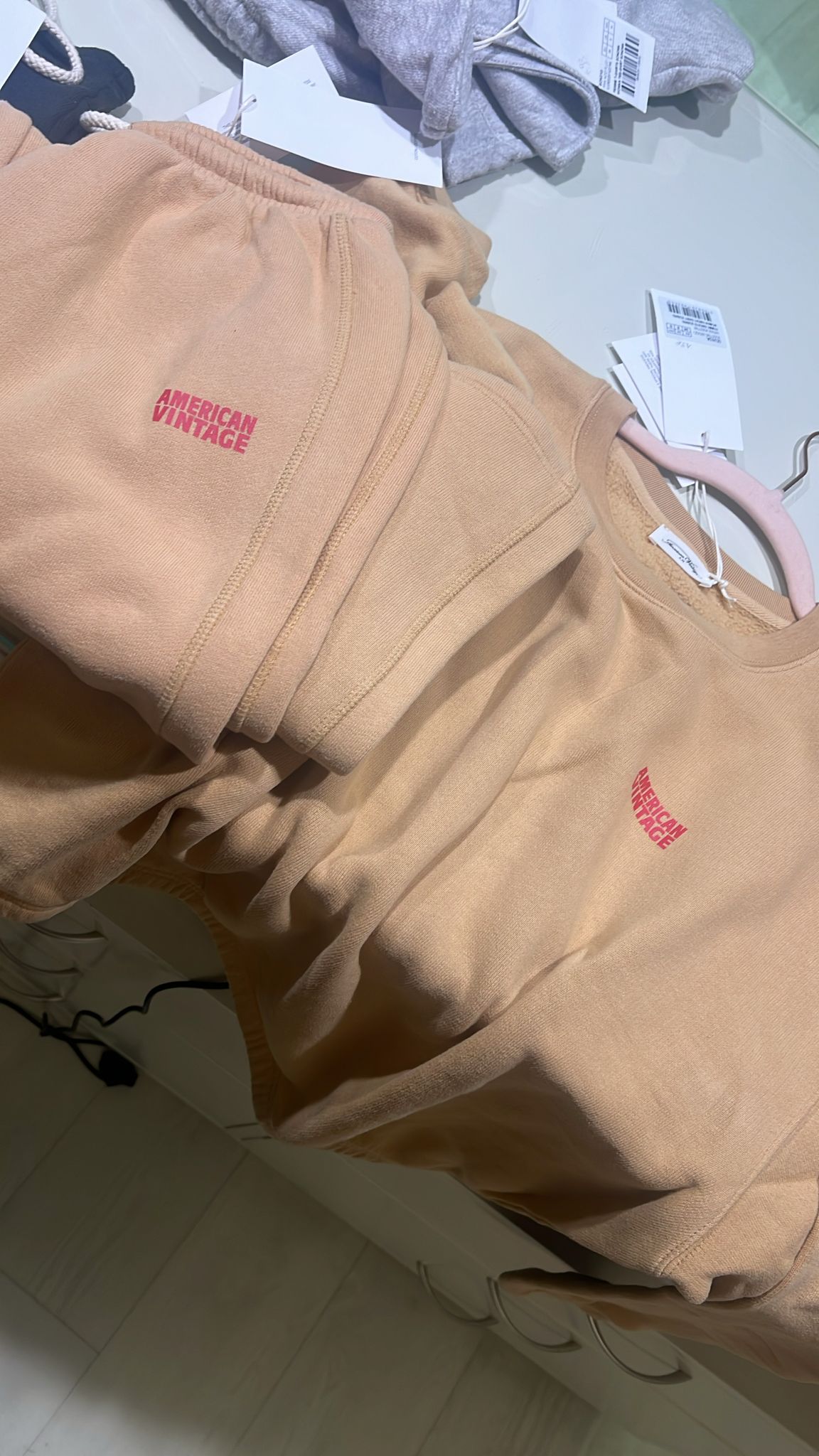PANTALONE FELPA DRITTO AMERICAN VINTAGE
