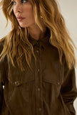 CAMICIA IN ECOPELLE OLIO SOUVENIR