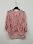 CAMICIA IN VISCOSA CON BOTTONI ORO