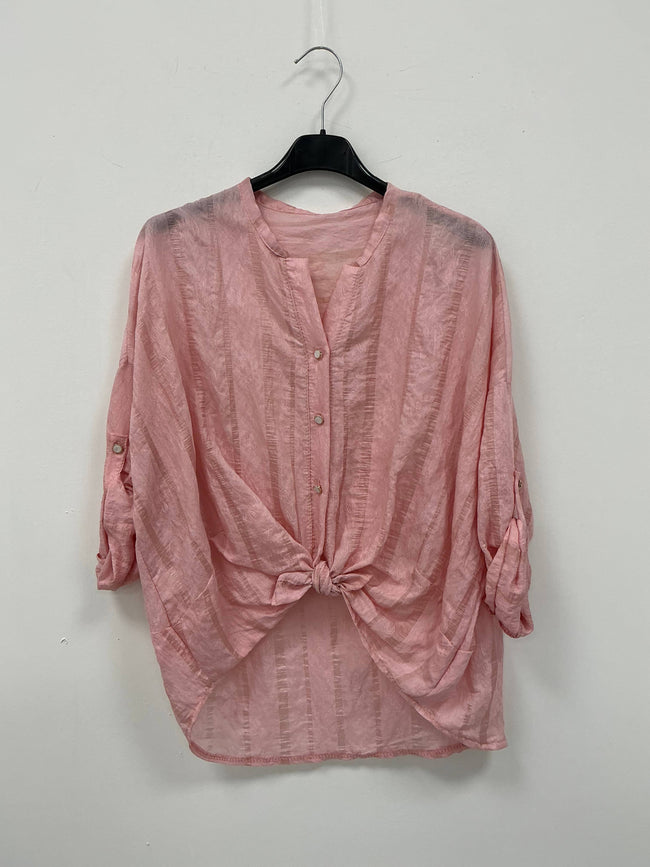 CAMICIA IN VISCOSA CON BOTTONI ORO